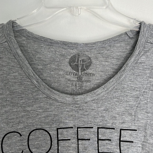 Loyal Army Scoop Neck Coffee Spirit Animal Super Soft Top - Picture 2 of 6